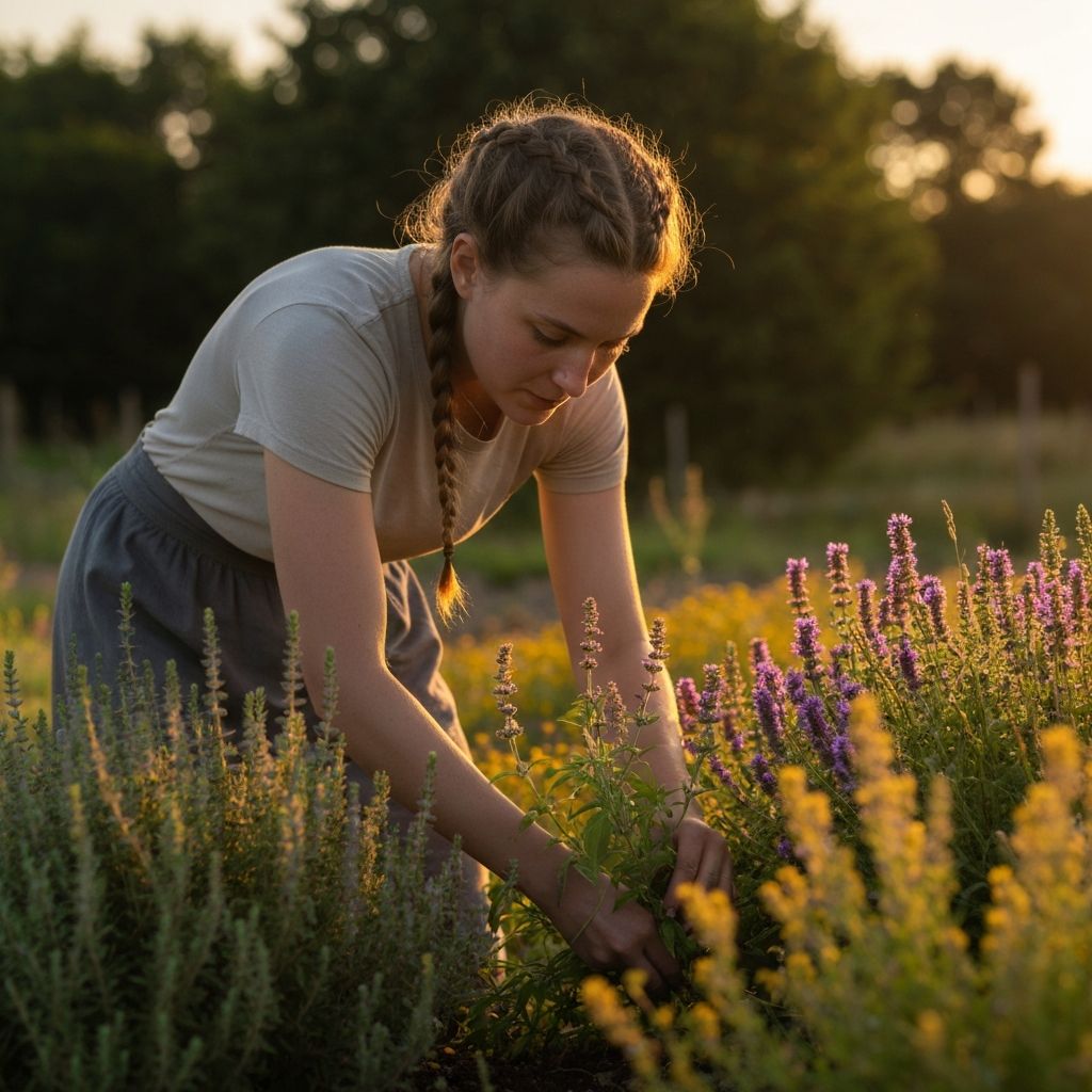 Persoon op een bergtop bij zonsondergang als symbool van vrijheid